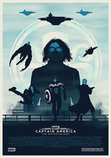 Captain America: The Winter Soldier on Behance Soldier Poster, Avengers Spiderman, Film Marvel, Spiderman Ironman, Marvel Movie Posters, Captain America The Winter Soldier, Captain America Winter Soldier, The Winter Soldier, Movie Poster Wall