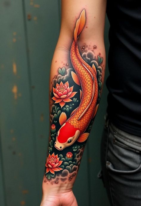 koi fish tattoo Koi Fish Tattoo, Fish Tattoo, Koi Fish, Fish Tattoos, Koi, Fish, Tattoos