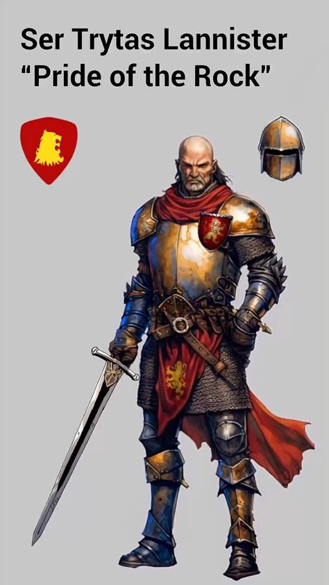 Lannister Soldier, Asoiaf Oc, Got Lannister, Lannister Art, Medieval Knight Armor, House Lannister, Game Of Thrones Artwork, Warrior Concept Art, Got Characters