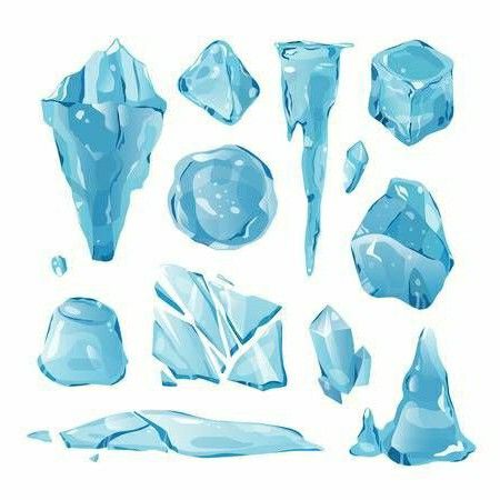 White Background Template, Ice Drawing, Crystal Winter, Cap Drawing, Ice Art, Hand Painted Textures, Concept Art Tutorial, 3d Vector, Drawing Examples