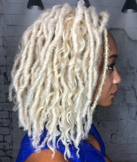 Edgy Updo, Faux Locs Styles, Megan Good, Blonde Dreadlocks, Blonde Dreads, Crochet Faux Locs, Straight Weave Hairstyles, Hair Adviser, Faux Locs Hairstyles