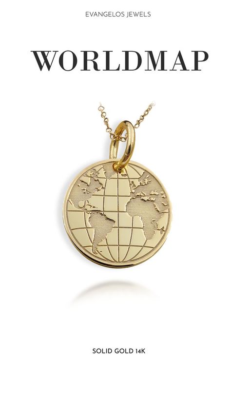 Globe Pendant Necklace, Earth Necklace, Gold World Map, World Map Necklace, World Necklace, Locket Design, Mens Necklace Pendant, Second Option, Men Rings