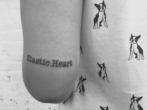 Elastic Heart Tattoo, Elastic Heart Sia, Sia Tattoos, Elastic Heart, Funky Tattoos, Tattoo Inspo, Heart Tattoo, Tattoo Quotes, Tatting