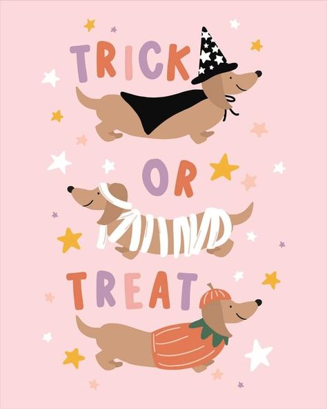 Happy Halloweenie, Bored Jar, Dachshund Art, Ipad Background, Pumpkin Halloween Decorations, Halloween Illustration, Apple Watch Wallpaper, Paint And Sip, Foto Ideas Instagram