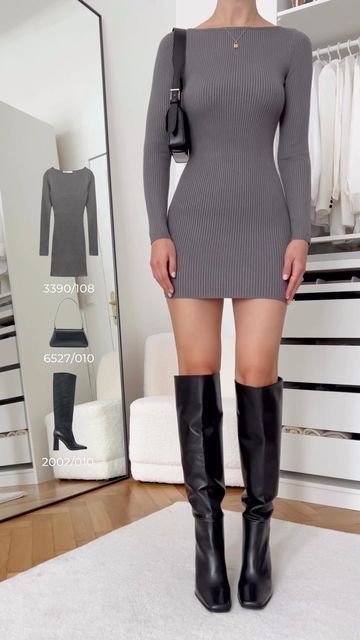 Daria Outfit, Dinner Outfit Winter Classy, Kneehighboots Outfits, Fancy Dinner Outfit, Cold Outfits, Your Shopping List, Minimal Outfit, Fancy Dinner, Evening Outfits