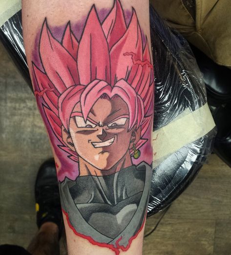 Goku Black Tattoo #gokublack #gokublacktattoo Goku Black Tattoo, Goku Face, Dbz Tattoo, Z Tattoo, Cute Tats, Dragon Ball Tattoo, Naruto Tattoo, Tattoo For Son, Dragon Ball Art Goku