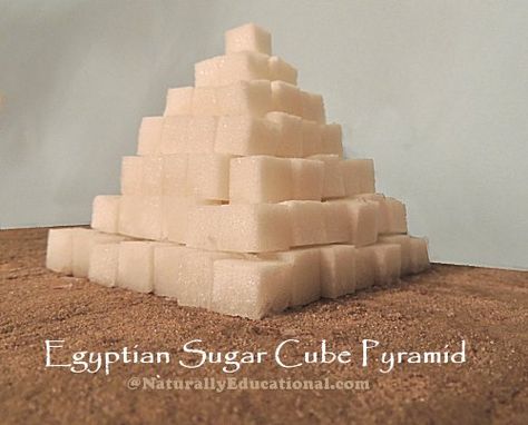 Sugar Cube Pyramid for Egypt Unit Egypt School Projects For Kids, Ancient Egypt Projects Middle School, Build A Pyramid Kids Ancient Egypt, Ancient Egypt Middle School, Ancient Egypt 1st Grade, Egypt Vbs, Ancient Egypt Crafts, Ancient Egypt Activities, Ancient Egypt Unit