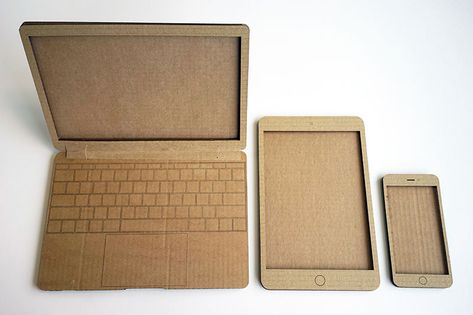 Cardboard Laptop, Cardboard Art Projects, Cardboard Crafts Kids, Cardboard Crafts Diy, Diy Laptop, طابع بريدي, Cardboard Box Crafts, Cardboard Toys, Tanah Liat