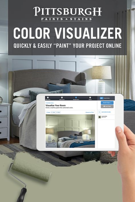 Pittsburgh Paint Colors, Paint Color Visualizer, Color Visualizer, Pittsburgh Paint, Paint Calculator, Room Visualizer, Favorite Paint Colors, Favorite Paint, Storing Paint