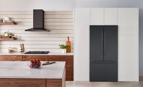 GET A FANCY FRIDGE UPGRADE WITH ALL-NEW BOSCH COUNTER-DEPTH REFRIGERATORS | Bosch Refrigerator, Black Refrigerator, Counter Depth Refrigerator, Counter Depth, Bottom Freezer, Sweet Potato Casserole, French Door, French Door Refrigerator, Black Stainless Steel