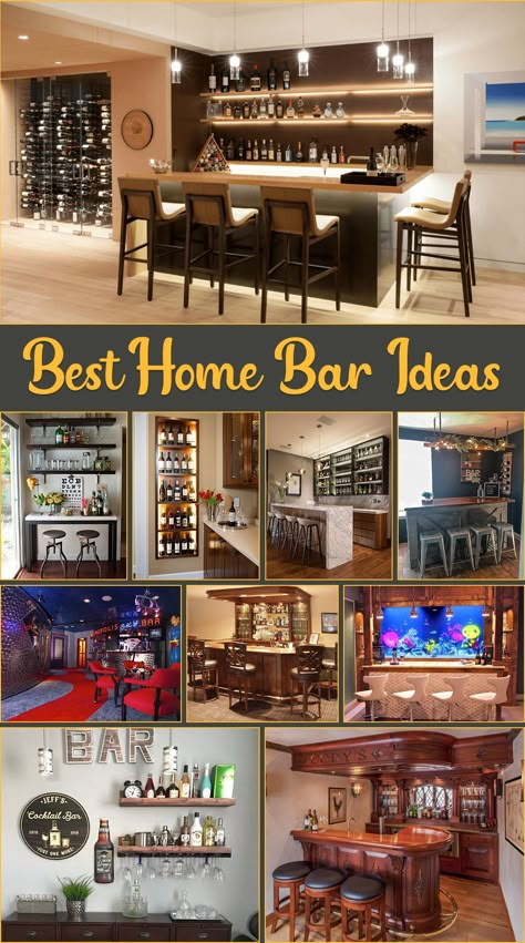 Bar Setting Ideas, Bar Room Designs For Home, Diy Indoor Bar Ideas, Home Bar Ideas Man Cave, In House Bar Ideas, Bars In Living Room Ideas, Back Bar Design Home, Bar Wall Ideas For Home, Home Bar Wall Ideas