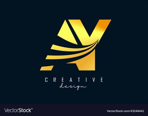 Ay Logo Design, Leading Lines, Y Logo, Design Letters, Logo Background, Design Vector, Business Names, Geometric Design, High Res