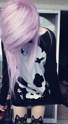 Pastel goth clothing, soft grunge, pastel hair, nu goth, fashion, pastel hair                                                                                                                                                     More Nails Pastel, Pastel Goth, Wearing Black, Pink Hair, A Woman, Pastel, Boots, Nails, Purple