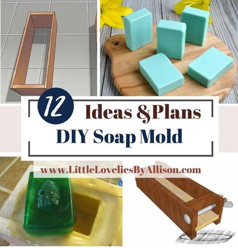 This article is a compilation of some DIY soap mold ideas. Diy Soap Molds Ideas How To Make, Soap Making Molds Diy, Diy Soap Molds Ideas, Diy Soap Mold, Melt And Pour Soap Additives, Diy Wood Soap Mold, Custom Soap Molds, Wooden Soap Molds, Pvc Soap Mold