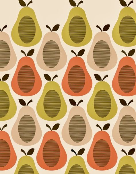 Orla Kiely Pattern, Mid Century Patterns, Orla Keily, Fruit Prints, Orla Kiely, Old Kitchen, Pattern Play, Paper Pattern, Pretty Patterns