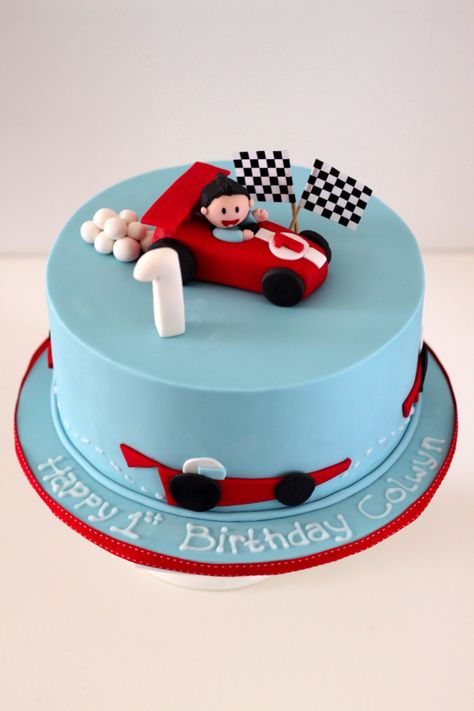 Car Cakes For Boys, Cars Cake Design, Racing Cake, Cars Theme Cake, Race Car Cakes, Cake Designs For Kids, Baby Boy Birthday Cake, Cars Birthday Cake, Disney Birthday Cakes