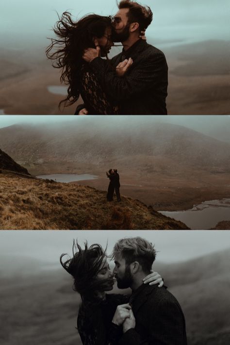 Norway Engagement Photos, Moody Intimate Photoshoot, Redwoods Couples Shoot, Rainy Day Engagement Photos, Moody Couples Photography, Moody Couple Photos, Dark Couples Photoshoot, Scotland Engagement Photos, Dark And Moody Couple Photoshoot