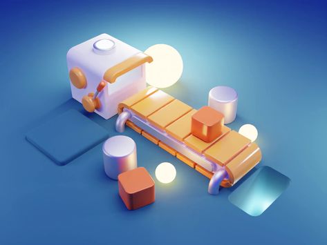 Factory Animation Tutorial Factory Animation, Realistic Render, Factory Architecture, Fintech Startups, Isometric Illustration, Animation Tutorial, Factory Design, Moving Image, 3d Animation