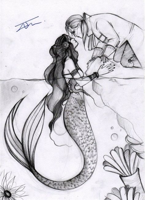 Mermaid Tattoo Designs, Mermaid Artwork, Mermaid Drawings, Mermaid Pictures, Mermaid Tattoo, Mermaid Tattoos, Fantasy Drawings, Love Is Not, Mermaids And Mermen