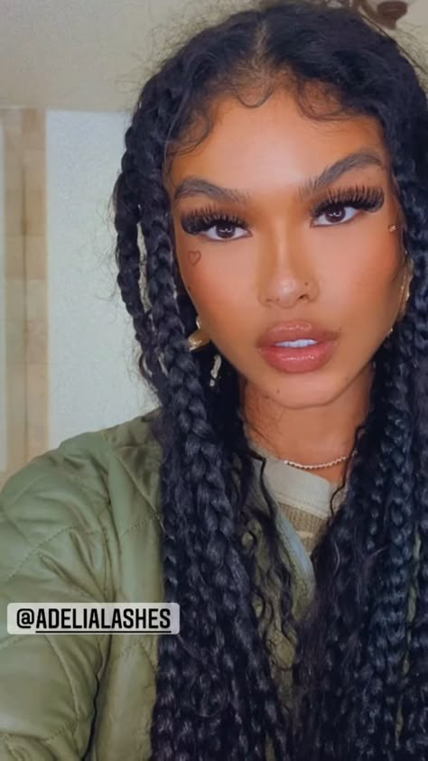 India Love Westbrooks Braids, Indialove Hair, Braids Light Skin Girl, India Love Braids, Cute Natural Hairstyles, Cute Box Braids, Big Box Braids Hairstyles, India Love, Birthday Hair