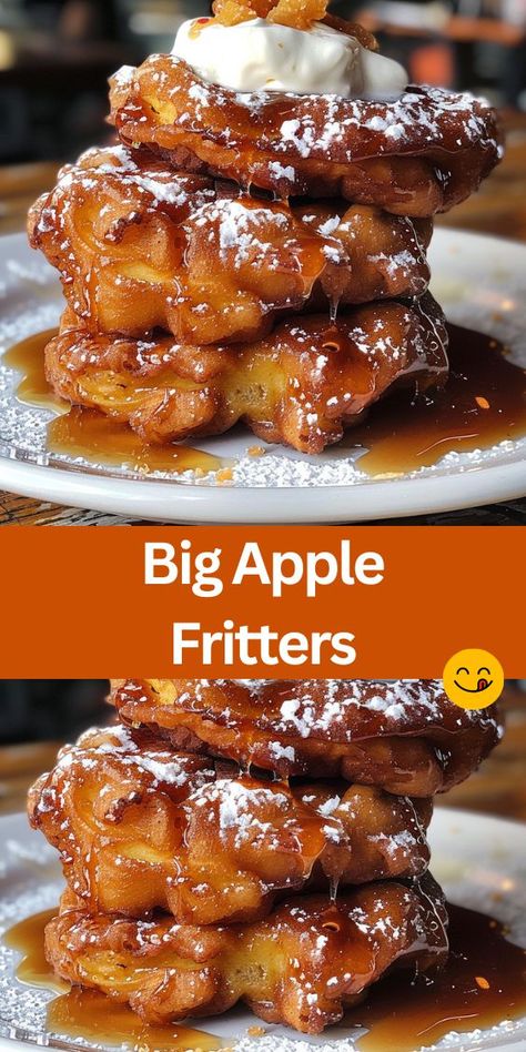 Discover the ultimate homemade treat with our irresistible Big Apple Fritters recipe! Made with fresh apples, cinnamon-spiced batter, and a sweet glaze, these fritters are a delightful blend of flavors and textures. Perfect for breakfast, brunch, or dessert, they're sure to satisfy your cravings and impress your family and friends. Recipes With Pancake Batter, Apple Fritters Recipe, Apple Fritter Cake, Gallbladder Diet, Apples Cinnamon, Sweet Glaze, Fritters Recipe, Apple Pancakes, Easy To Make Desserts