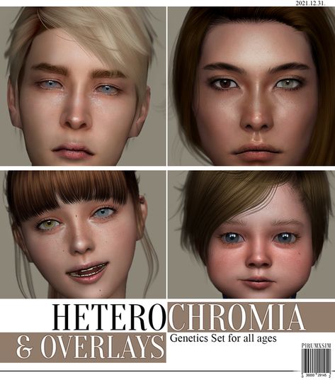 Eyes 01 Heterochromia version & Overlay set | pirumxsim sur Patreon Heterochromia Eyes, Eye Scar, Sims 4 Decades Challenge, Sims 4 Cc Eyes, Sims 4 Cas Mods, Sims 4 Cc Makeup, Freckle Face, Sims 4 Toddler, Sims 4 Cc Packs