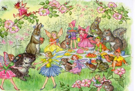 Fairy Picnic, Animal Painter, Faery Art, 동화 삽화, Fairytale Art, Whimsical Illustration, Fairy Angel, Art And Illustration, Fairy Art