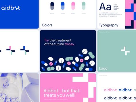 Clinic Brand Identity, Healthcare Graphic Design, Healthcare Design Graphics, Pharmacy Design Graphics, Medical Color Palette, Medical Design Graphics, Pharma Branding, Dots Branding, Medical Graphic Design