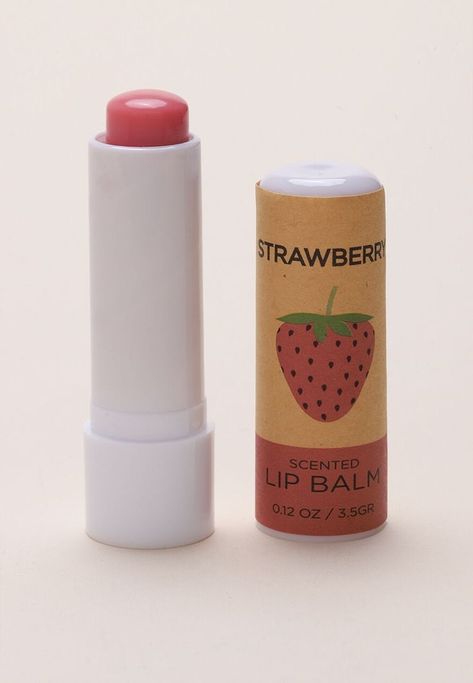 Strawberry Makeup Products, Strawberry Lips, Cute Lip Balm, Scented Lip Balm, Strawberry Lip Balm, Cute Nail Polish, Fancy Makeup, Your Lips, Pretty Makeup