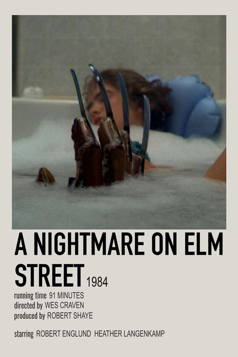 Halloween Movie Poster, Scary Movies To Watch, Halloween Sleepover, Movie Collage, Halloween Movie Night, Movie Card, Film Posters Minimalist, Polaroid Poster, A Nightmare On Elm Street