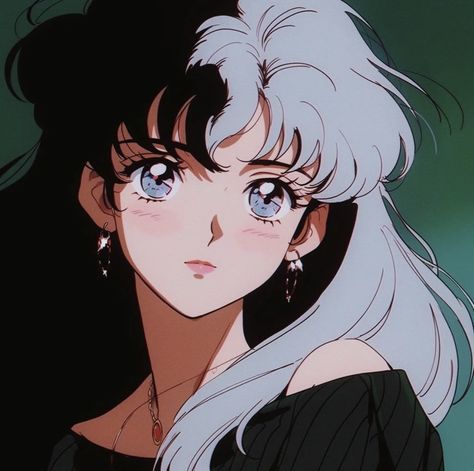 Aesthetic 90s Anime Pfp, Anime Style Portrait, 1990s Anime Style, 80s 90s Anime Style, 90s Anime Hair Reference, 90s Anime Sketch, 80s Anime Art Style Tutorial, 70s Anime Aesthetic, Vintage Anime Style