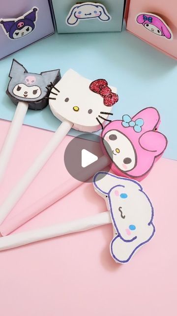 Cinamoroll Crafts, Easy Paper Crafts Diy For Kids, Cinnamoroll Crafts, Diy Hello Kitty Crafts, Diy Cinnamoroll, Diy Ideas To Sell, Sanrio Ideas, Drawing Sanrio, Sanrio Crafts