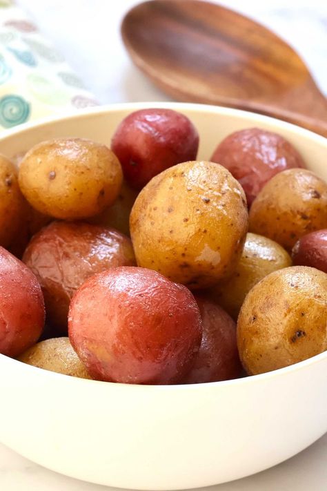 Syracuse Salt Potatoes Salt Potatoes Recipes, Syracuse Salt Potatoes, Salt Potatoes, Salted Potatoes, Gluten Free Potatoes, Dinner Club, Potato Recipes Side Dishes, Vegetable Side, Upstate Ny