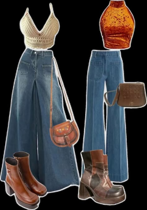 70s Inspired Outfits, Moda Hippie, Look Grunge, Mode Hippie, Diy Kostüm, 70s Inspired Fashion, 70s Outfits, Earthy Outfits, Looks Street Style