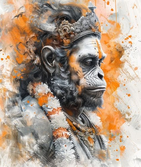 God Drawings, Hanuman Tattoo, God Hanuman, Canvas Art Painting Abstract, Canvas Art Painting Acrylic, Hanuman Ji Wallpapers, Pencil Drawings Of Animals, Painting Reference, 3d Art Drawing