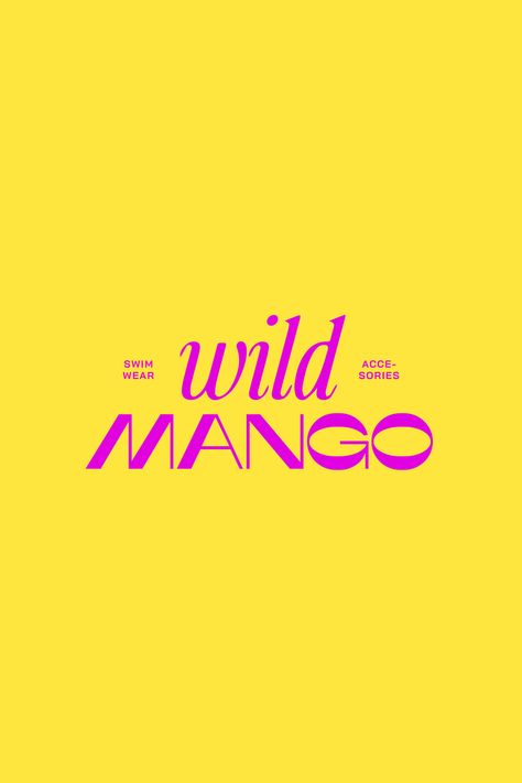 Aesthetic branding for swimwear and accessory brand by Avellana Studio. Wild Mango captures the essence of sun-kissed days and carefree moments. We made sure to elevate your swimsuit experience with this high-end brand. With a vibrant color palette and type logo we developed their brand strategy, brand design, web design and packaging. Visit our website for more branding inspiration, logo design inspiration, high-end branding and more. #branding #brandinginspo #graphicdesign #logodesign #logo Web Design Logo Inspiration, Wild Design, Vibrant Graphic Design, Vibrant Logo Design, Summer Campaign Design, Logo Trends, Summer Logo Design, Sparkling Logo Design, Accessories Logo