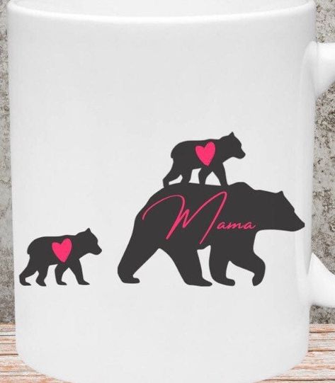 Mama Bear Papa Bear Baby Bear, Mama Bear Tumbler, Mama Bear Design, Mama Bear Baby Bear, Double Dog Crate, Baby Cubs, Bear Png, Angel Bear, Tumbler Cups Diy