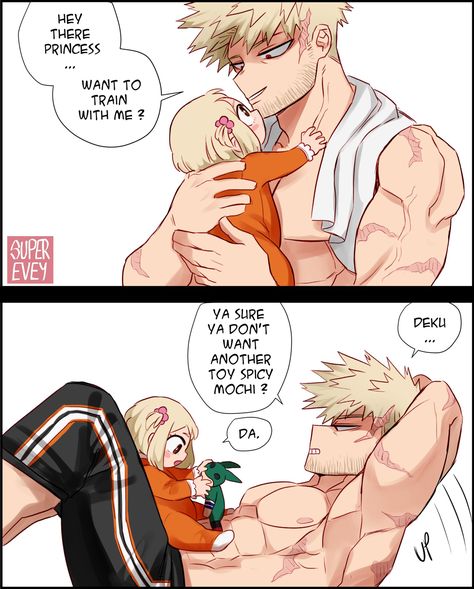 Bakugou X Yn Pregnant, Bakugo Daughter, Mha Pregnant, Superevey Kacchako, Pregnant Bakugou, Pregnant Deku X Kacchan, Mha Babies, Bkdk Family, Bakugou X Ochako