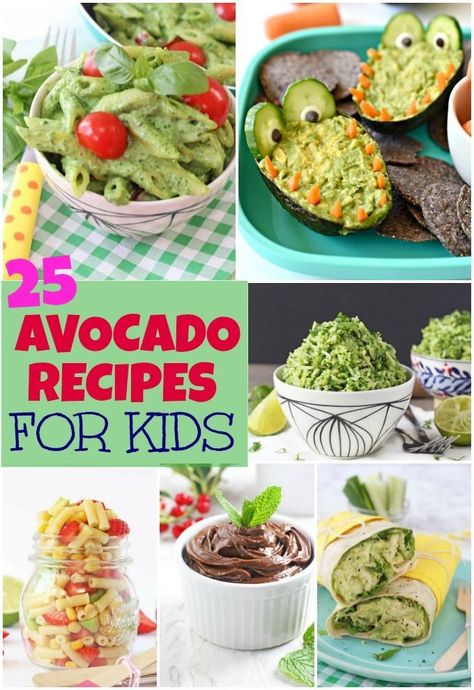 25 Avocado Recipes - Healthy & Delicious Avocado Recipes That Kids Will Love #avocado #kidsfood #healthykidsfood #avocadorecipes Chicken And Avocado Recipes, Avocado Dinner Recipes, Dinner Recipes For Toddlers, Avocado Dinner, Recipes For Toddlers, Avocado Recipes Easy, Chicken And Avocado, Avocado Recipes Healthy, Brain Healthy Foods