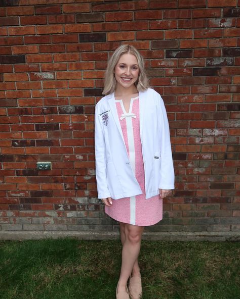 white coat ceremony White Coat Ceremony Outfit Dresses, White Coat Ceremony Outfit, Ceremony Outfit, White Coat Ceremony, White Coat, Short Coat, Medicine, Dress Outfits, On Instagram