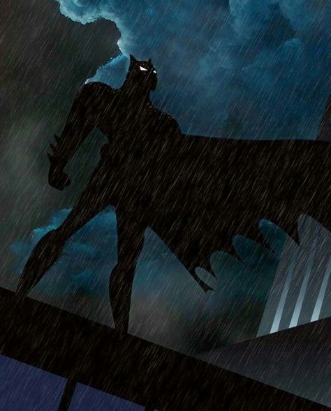 Batman The Animated Series Rooftop Art Batman Aesthetic Black, Batman Show, Real Batman, I'm Batman, Bob Kane, Batman Pictures, Dark Knight Rises, Univers Dc, Batman Artwork