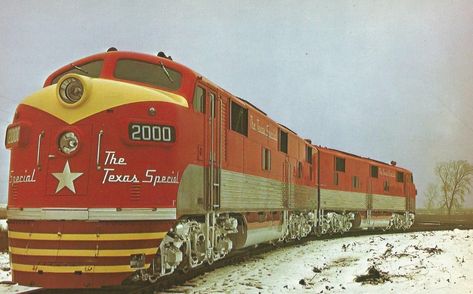 Frisco Railroad, Covered Wagons, Train Photos, Rail Train, Railroad Art, Burlington Northern, Gas Turbine, Pennsylvania Railroad, Ho Trains