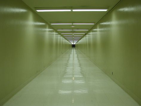 I want to apply this image to a door at the end of a hallway. Hallway, White