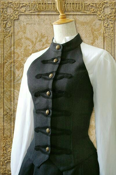 Waistcoat Drawing Reference, Diy Waist Coat, Modern Day Victorian Fashion, Corsets On Men, Vest Design Women, Corset Vest Women, Victorian Suit Women, Corset Vest Outfits For Women, Corset Outfit Men