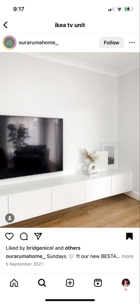 Ikea Floating Besta, Besta Tv Floating, Floating Ikea Besta, Besta Tv Unit With Legs, Besta Tv Unit Wood, Besta Tv Unit, Besta Ikea Living Room, Besta Tv, Besta Tv Unit Ideas