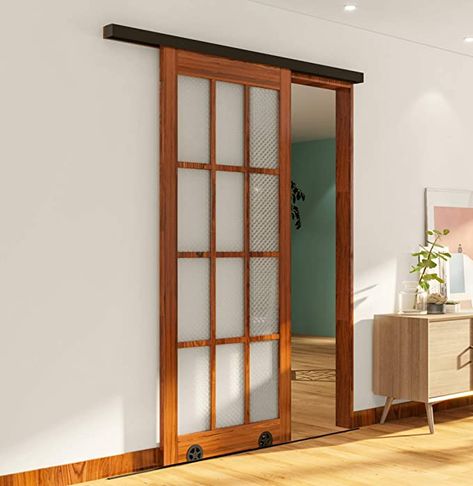 Shoji Doors, Wooden Barn Doors, Hanging Room Dividers, Bookshelves In Living Room, Barn Door Kit, Sliding Barn Door Hardware, Room Dividers, Sliding Barn Door, Barn Door Hardware