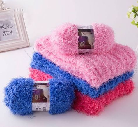 4PCS Mink Wool yarn, Coral Fleece Yarn, Woven Coarse Yarn, Fluffy Yarn, Knitting Yarn, Crochet Yarn, Baby Yarn, Stuffed Toy, Fluffy Blanket. | Google Shopping Fluffy Yarn Crochet, Crochet Sweater Baby, Hand Knitting Diy, Fluffy Yarn, Fluffy Blanket, Dream Catcher Boho, Cashmere Yarn, Fluffy Blankets, Blanket Yarn