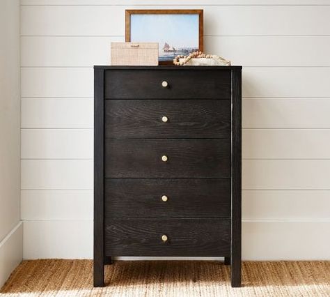 Calistoga Canopy Bed | Pottery Barn Tall Boy Dresser, Tallboy Dresser, Boy Dresser, 5 Drawer Dresser, Tall Boy, Dovetail Joinery, Canopy Bed, Kiln Dried Wood, Pottery Barn Teen