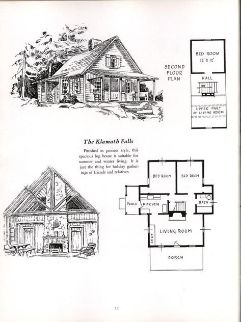 Lake Cabin Plans, Wilderness Cabins, Cabin Plan, Cabin Floor, Cabin Floor Plans, Vintage House Plans, Vintage Cabin, Cabin House Plans, Plan Book