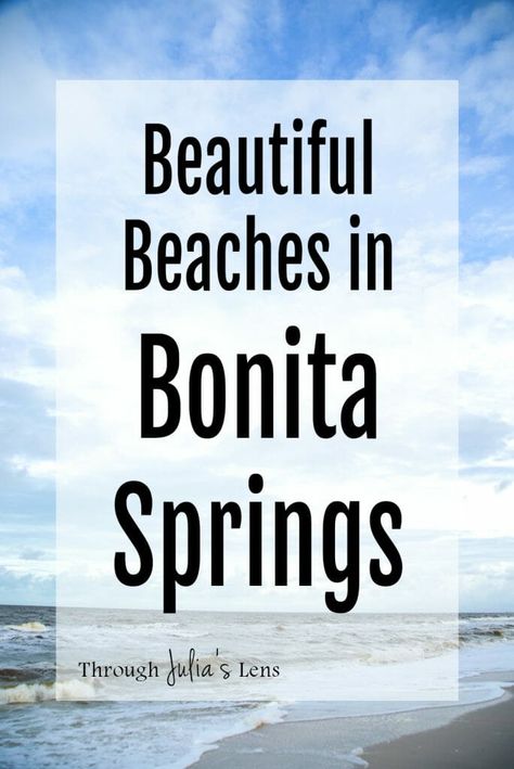 Beautiful Beaches in Bonita Springs Bonita Springs Florida, Chincoteague Island, Orlando Theme Parks, Springs Florida, Family Vacay, Honey Moon, Manatees, Bonita Springs, Fort Myers Beach